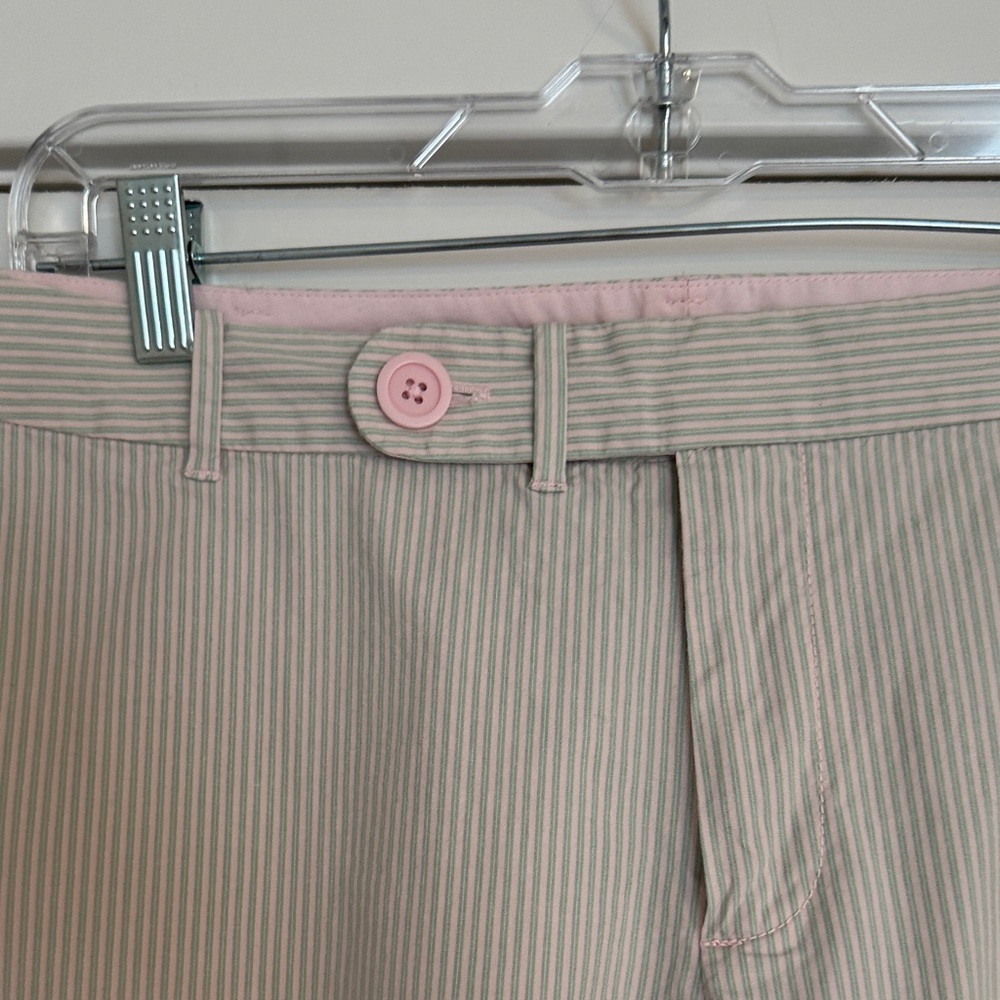 Gap Mint & Pink Striped Cropped Pants